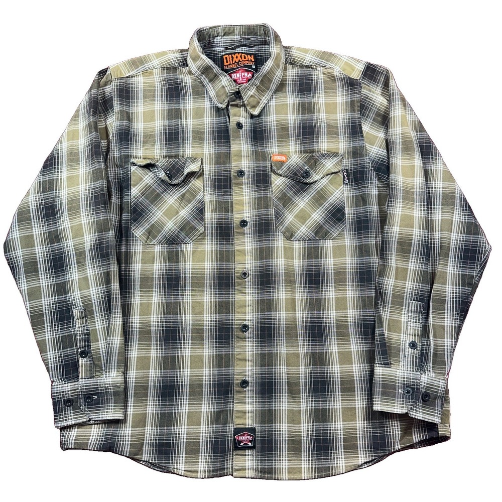 Dixxon Flannel Shirt Mens 2XL Plaid Wildland FR Flame Resistant CAT 2